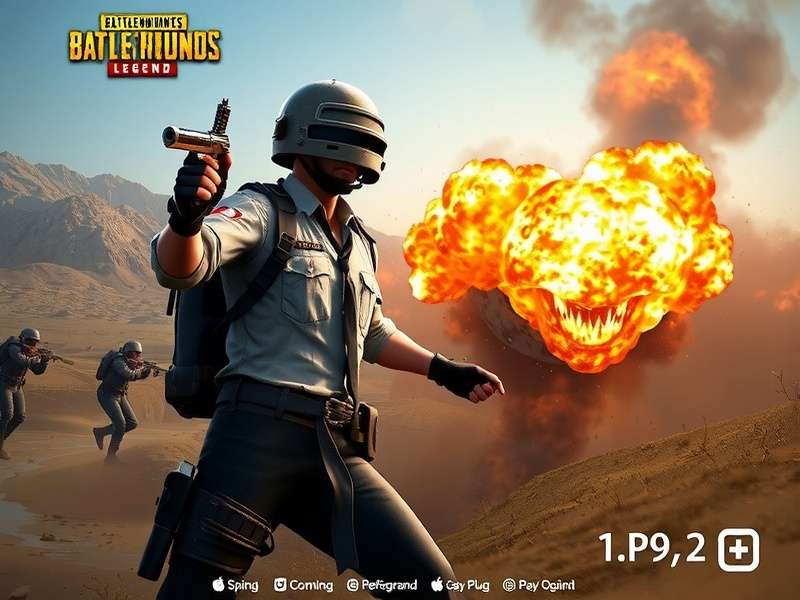 PUBG Warlord Legend gameplay screenshot showing battle royale action